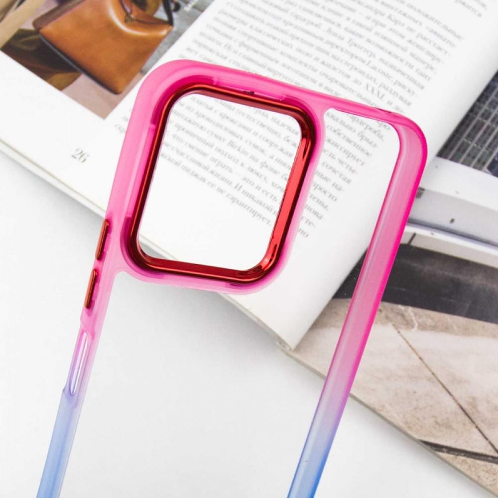 Чохол TPU+PC Fresh sip series для Xiaomi Redmi 12 Синій / Рожевий