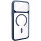 Чохол TPU GETMAN Moon Clear with MagSafe для Apple iPhone 14 (6.1") Blue