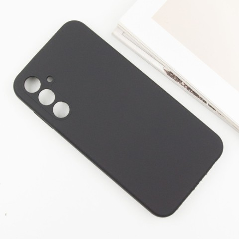 Чохол Silicone Cover Lakshmi Full Camera (AAA) для Samsung Galaxy S24 FE Чорний / Black