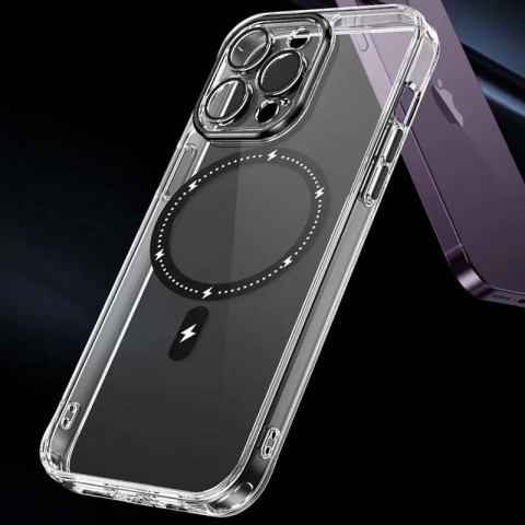 Чохол TPU+PC Colorful with MagSafe для Apple iPhone 12 Pro (6.1") Black