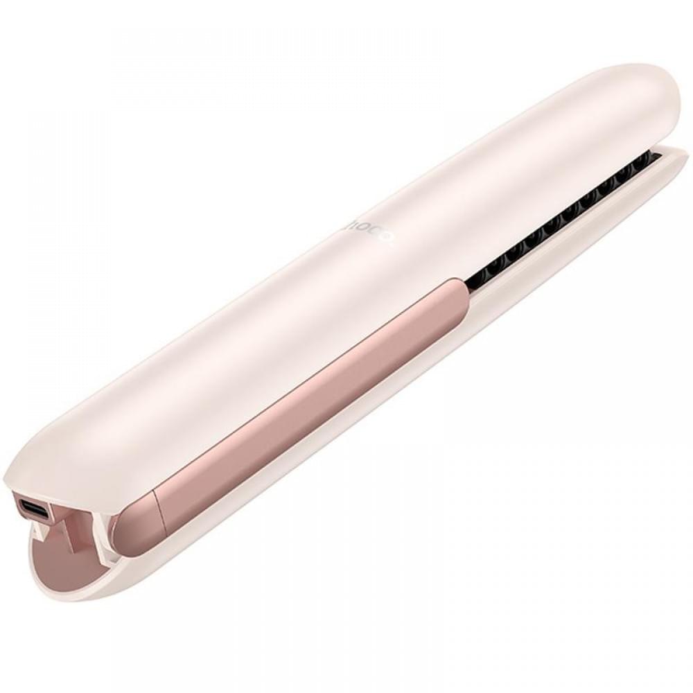 Бездротовий випрямляч для волосся Hoco HP46 Explicit with digital display Pink