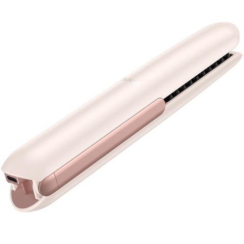 Бездротовий випрямляч для волосся Hoco HP46 Explicit with digital display Pink