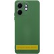 Чохол TPU GETMAN Liquid Silk Full Camera для TECNO Spark Go 2 Зелений / Dark green