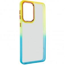 Чохол TPU+PC Fresh sip series для Motorola Moto E13 Бірюзовий / Помаранчевий