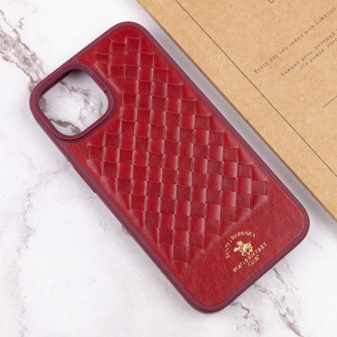 Шкіряний чохол Polo Santa Barbara для Apple iPhone 14 Plus (6.7") Red
