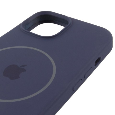 Чохол Silicone Case Full Protective (AA) with MagSafe для Apple iPhone 15 Plus (6.7") Темно-синій / Midnight blue