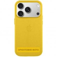 Чохол шкіряний Leather Case (AA) with MagSafe and Animation для Apple iPhone 17 Air (6.5") Canary Yellow