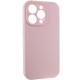 Чохол Silicone Case Full Camera Protective (AA) NO LOGO для Apple iPhone 15 Pro (6.1") Рожевий / Chalk Pink