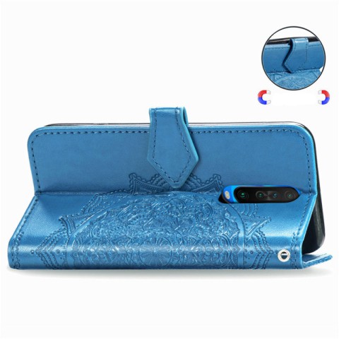 Шкіряний чохол-книжка Art Case з візитницею для Xiaomi Redmi K30 / Poco X2 Синій