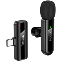 Петличний бездротовий мікрофон Hoco L20 Fair Type-C Black