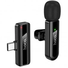 Петличний бездротовий мікрофон Hoco L20 Fair Type-C Black Петличний бездротовий мікрофон Hoco L20 Fair Type-C Black
