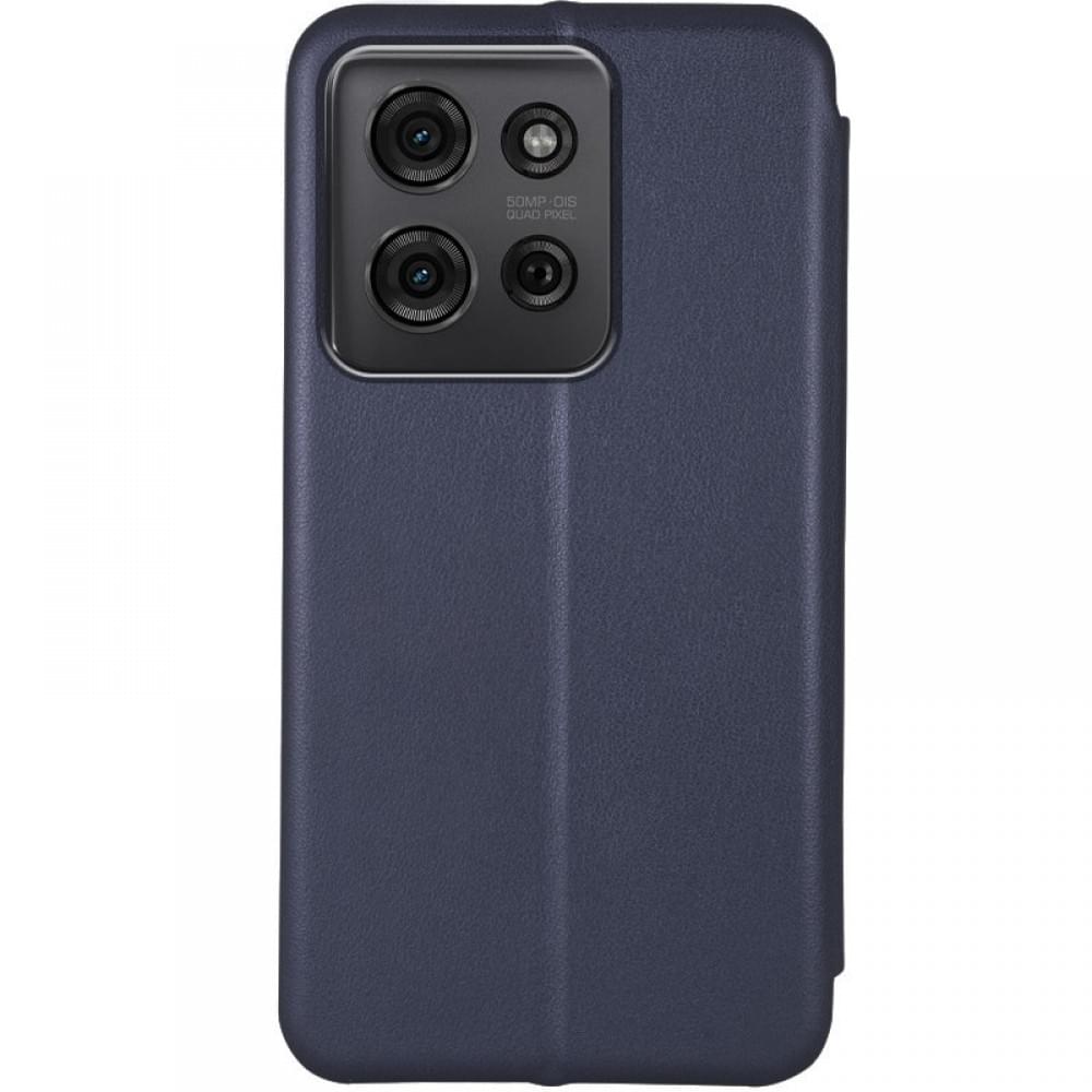 Шкіряний чохол-книжка Classy для Motorola Moto G75 5G Темно-синій