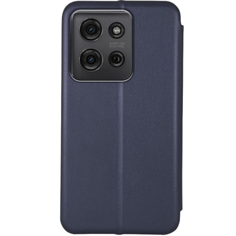 Шкіряний чохол-книжка Classy для Motorola Moto G75 5G Темно-синій