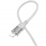 Дата кабель Hoco U129 Spirit Transparent USB to Lightning 2,4A (1.2m)