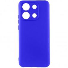 Чохол TPU GETMAN Liquid Silk Full Camera для Xiaomi Redmi Note 13 Pro 4G Синій / Iris