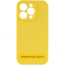Чохол Silicone Case Full Camera Protective (AA) NO LOGO для Apple iPhone 16 (6.1") Жовтий / Yellow