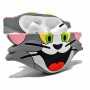 Силіконовий футляр Tom & Jerry series для навушників AirPods 3 + карабін Том/Сірий