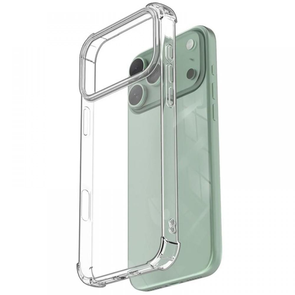 TPU чохол GETMAN Ease logo посилені кути для Apple iPhone 17 Pro Max (6.9") Безбарвний (прозорий)