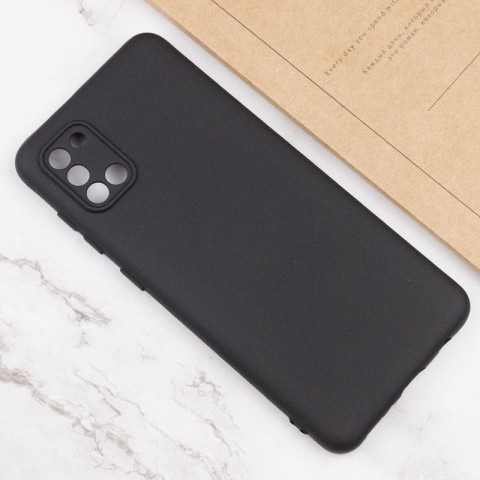 Чохол TPU GETMAN Liquid Silk Full Camera для Samsung Galaxy A31 Чорний / Black