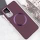 TPU чохол Bonbon Metal Style with MagSafe для Samsung Galaxy S23 Бордовий / Plum