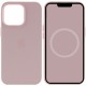 Чохол Silicone case (AAA) with Magsafe and Animation для Apple iPhone 13 Pro (6.1") Рожевий / Chalk Pink