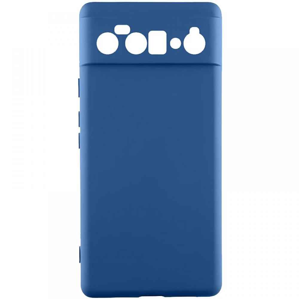 Чохол TPU GETMAN Liquid Silk Full Camera для Google Pixel 6 Pro Синій / Navy Blue
