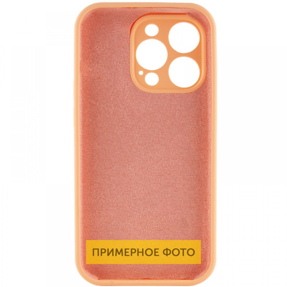 Чохол Silicone Case Full Camera Protective (AA) NO LOGO для Apple iPhone 16 (6.1") Помаранчевий / Cantaloupe