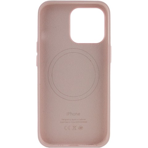 Чохол Silicone case (AAA) with Magsafe and Animation для Apple iPhone 13 Pro (6.1") Рожевий / Chalk Pink