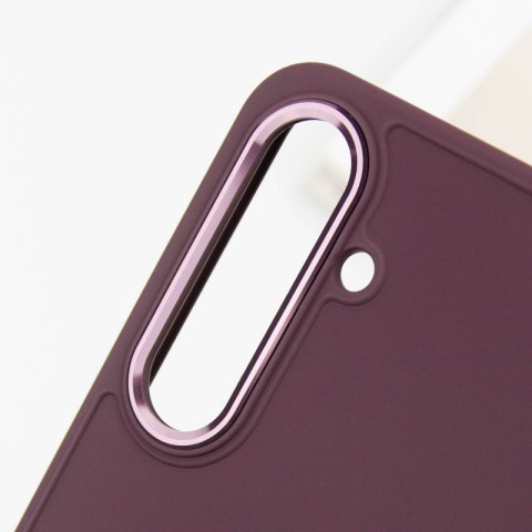 TPU чохол Bonbon Metal Style для Samsung Galaxy S24 / S25 Бордовий / Plum