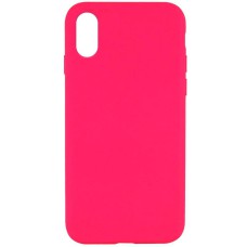 Чохол Silicone Case Full Protective (AA) NO LOGO для Apple iPhone XR (6.1") Рожевий / Barbie pink