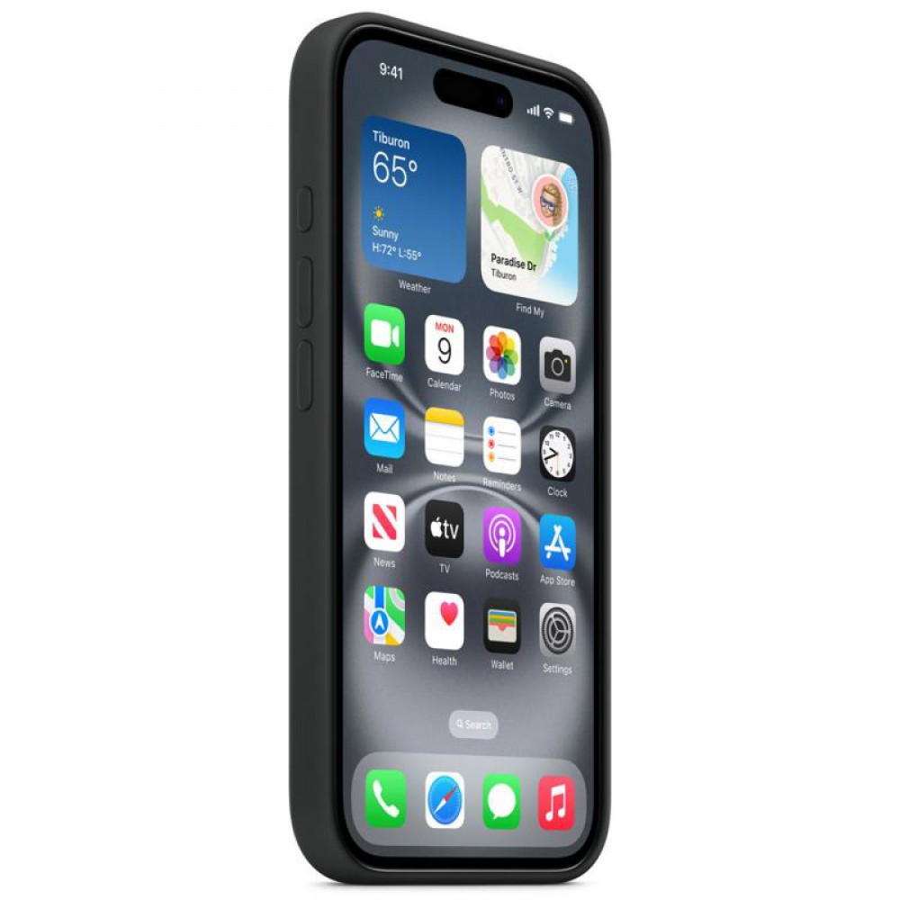 Чохол Silicone case (AAA) with Magsafe and Animation для Apple iPhone 17 Pro Max (6.9") Black