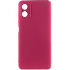Чохол TPU GETMAN Liquid Silk Full Camera для Motorola Moto G04 / E14 Бордовий / Marsala