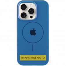 Чохол Silicone Case Full Protective (AA) with MagSafe для Apple iPhone 14 (6.1") Синій / Denim Blue