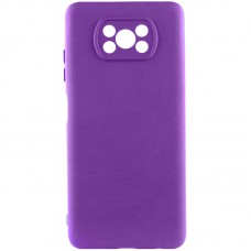 Чохол Silicone Cover Lakshmi Full Camera (AA) для Xiaomi Poco X3 NFC / Poco X3 Pro Фіолетовий / Purple