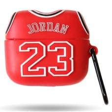 Силіконовий футляр Brand для навушників AirPods 3 + карабін Jordan Red