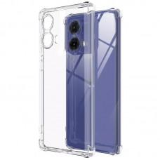 TPU чохол GETMAN Ease logo посилені кути Full Camera для Motorola Moto G85 / Edge 50 Fusion Безбарвний (прозорий)