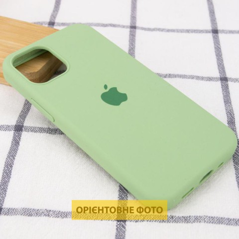 Чохол Silicone Case Full Protective (AA) для Apple iPhone 16 (6.1") М'ятний / Mint