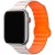 Ремінець BlueO Magnetic Silicone для Apple Watch 42(ser.1-3)/44/45/46/49mm White / Orange