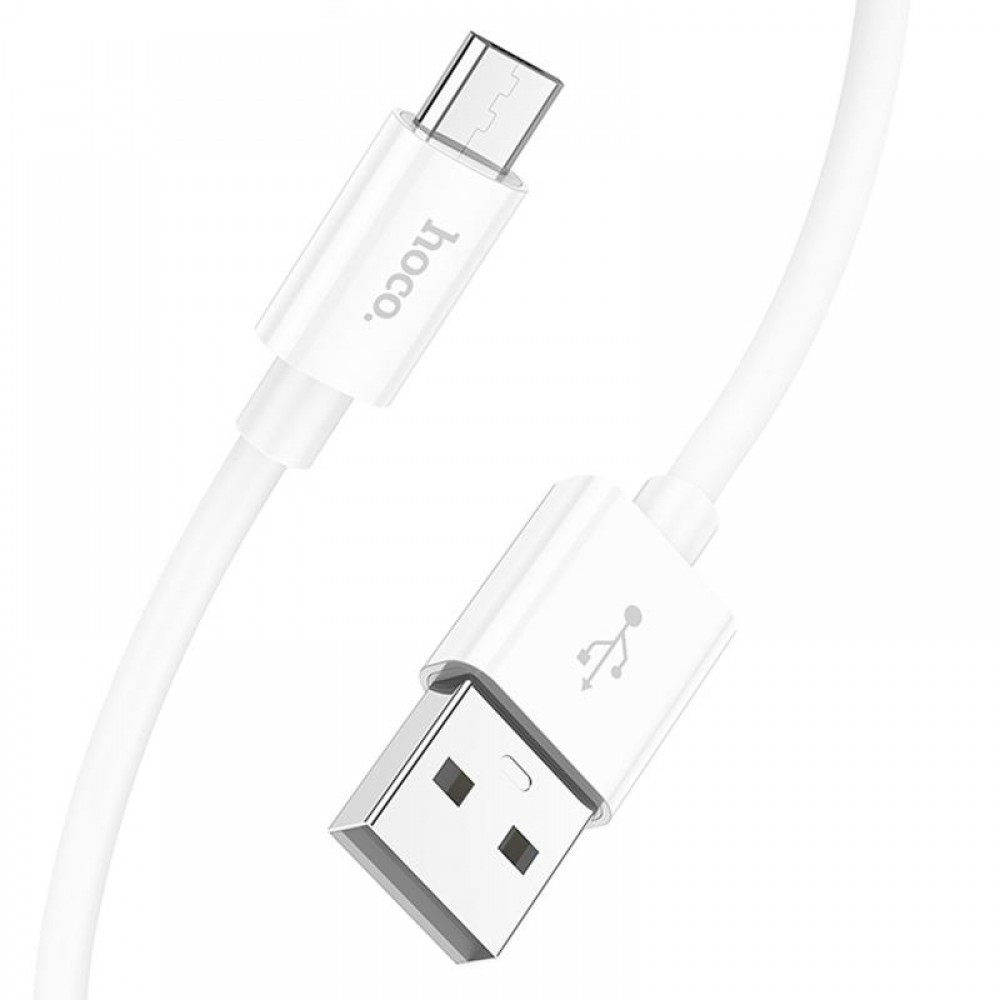 Дата кабель Hoco X87 Magic silicone USB to MicroUSB (1m) White