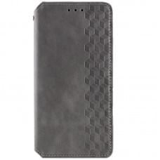 Шкіряний чохол-книжка GETMAN Cubic (PU) для Xiaomi Redmi 15C (EU) Сірий