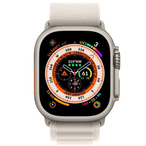 Ремінець Alpine Loop для Apple Watch 42(ser.1-3)/44/45/46/49mm (m/l) Сірий / Starlight