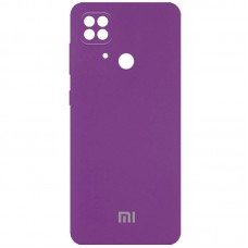 Чохол Silicone Cover Full Camera (AA) для Xiaomi Redmi 10C Фіолетовий / Grape