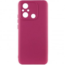 Чохол Silicone Cover Ummi Lakshmi Full Camera (AA) для Xiaomi Redmi 12C / Poco C55 Бордовий / Marsala