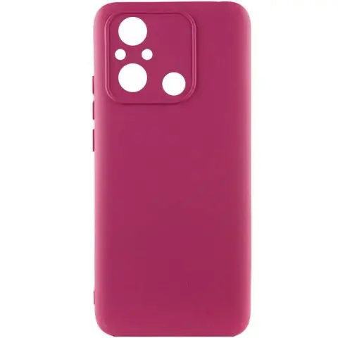 Чохол Silicone Cover Ummi Lakshmi Full Camera (AA) для Xiaomi Redmi 12C / Poco C55 Бордовий / Marsala