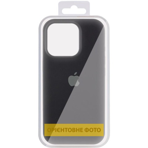 Чохол Silicone Case (AA) Logo with MagSafe для Apple iPhone 17 (6.3") Чорний / Black