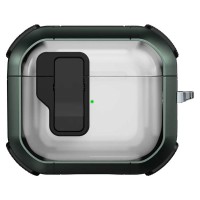 Футляр протиударний Locking Button для навушників Airpods 4 Apple Green