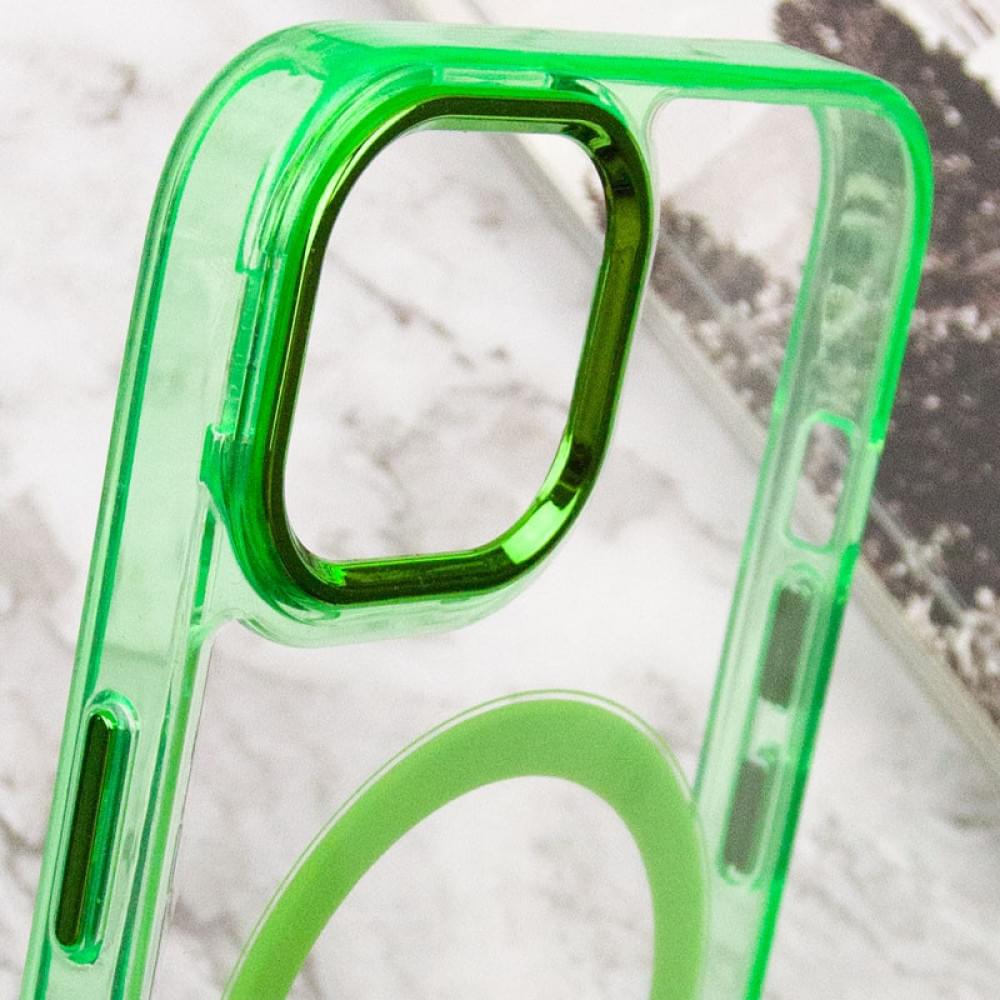 Чохол TPU Iris with MagSafe для Apple iPhone 14 (6.1") Салатовий