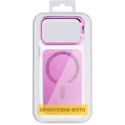 Чохол TPU+PC Jewel Sparkle with MagSafe для Apple iPhone 16 (6.1") Pink Ruby