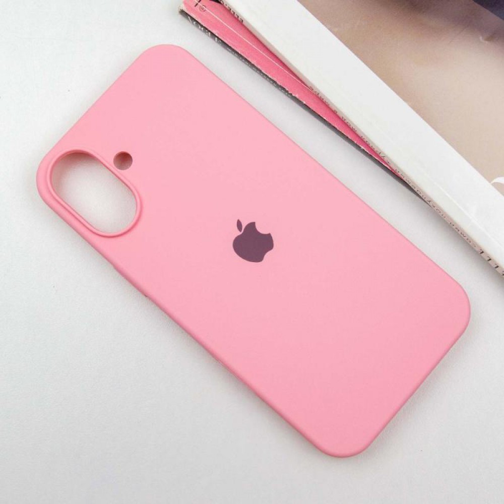 Чохол Silicone Case Full Protective (AA) для Apple iPhone 16 Plus (6.7") Рожевий / Light pink