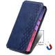 Шкіряний чохол книжка GETMAN Cubic (PU) для Samsung Galaxy S21 FE Синій